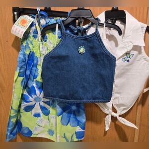 Girl's Size 6 Blouse And Sundress Bundle